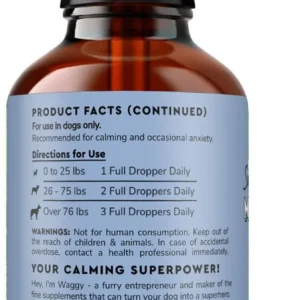 Wonder Paws Melatonin for Dogs – with L-Theanine (Suntheanine®) – Occasional Anxiety Relief for Dogs, Stress, Calming, Relaxation & Sleep Support – Liquid Dog Melatonin 2oz (60ml)