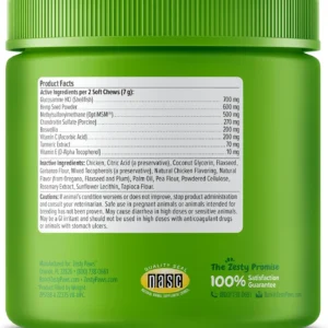 Zesty Paws Mobility Bites Joint Supplement for Dogs - Soft Chews with Glucosamine for Dogs, Chondroitin, & MSM + Vitamins C and E - Hemp - Chicken - 90ct view 7