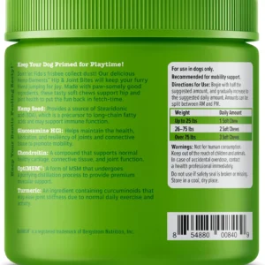 Zesty Paws Mobility Bites Joint Supplement for Dogs - Soft Chews with Glucosamine for Dogs, Chondroitin, & MSM + Vitamins C and E - Hemp - Chicken - 90ct